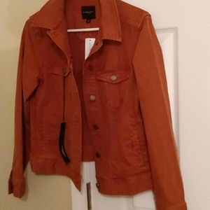 Burnt orange denim jacket